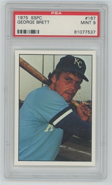 1975 SSPC George Brett Rookie #167 PSA 9